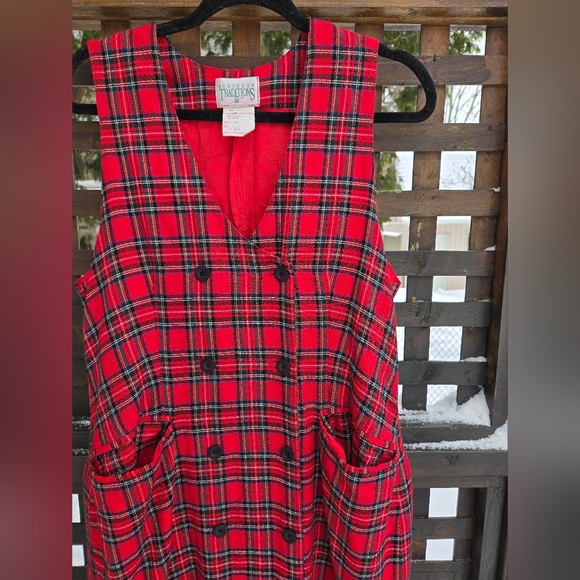 Vintage Plaid Jumper Dress - Picture 3 of 11